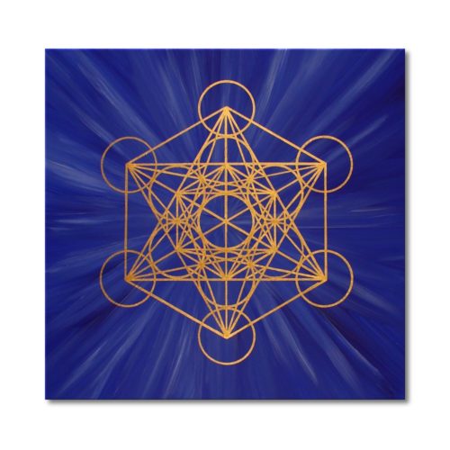 Leinwandbild Würfel des Metatron Konzentration