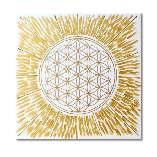 Leinwandbild Blume des Lebens Licht
