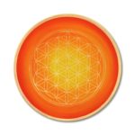 Energiebilder malen lernen Blume des Lebens orange