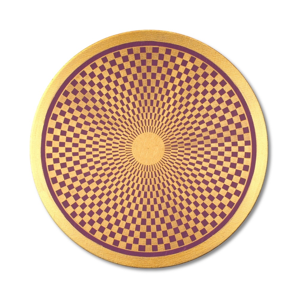 Leinwandbild Pranagenerator Energie für die Krone in Gold ab Größe 50cm - Energiebild handgemalt