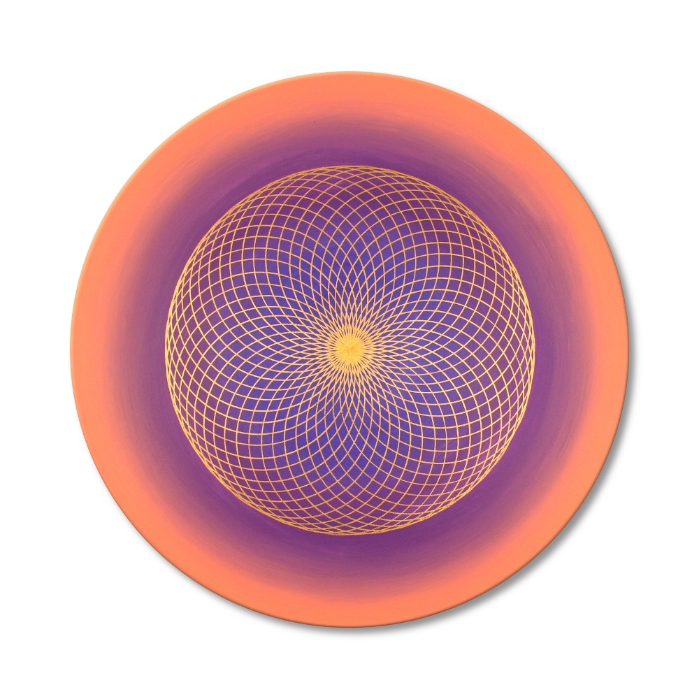 Leinwandbild Torus Liebe in Gold ab Größe 30cm - Energiebild handgemalt
