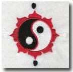 yin yang schwarz rot