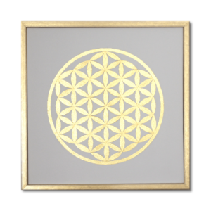 Blume des Lebens 24 Karat Gold