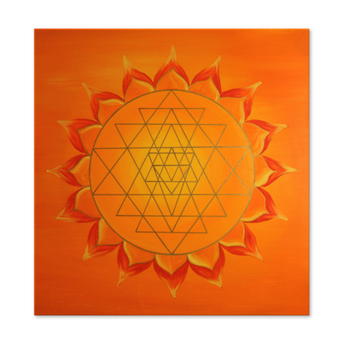 Yoga Yantra Wandbild Sri Yantra