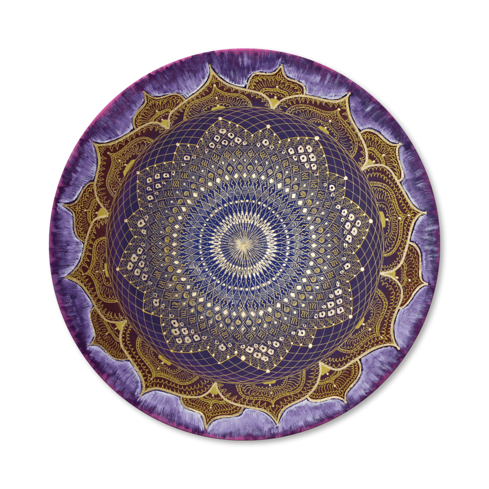 Leinwandbild Mandala Erleuchtung ab Größe 50cm - Energiebild handgemalt