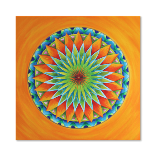 Leinwandbild Mandala Toskana