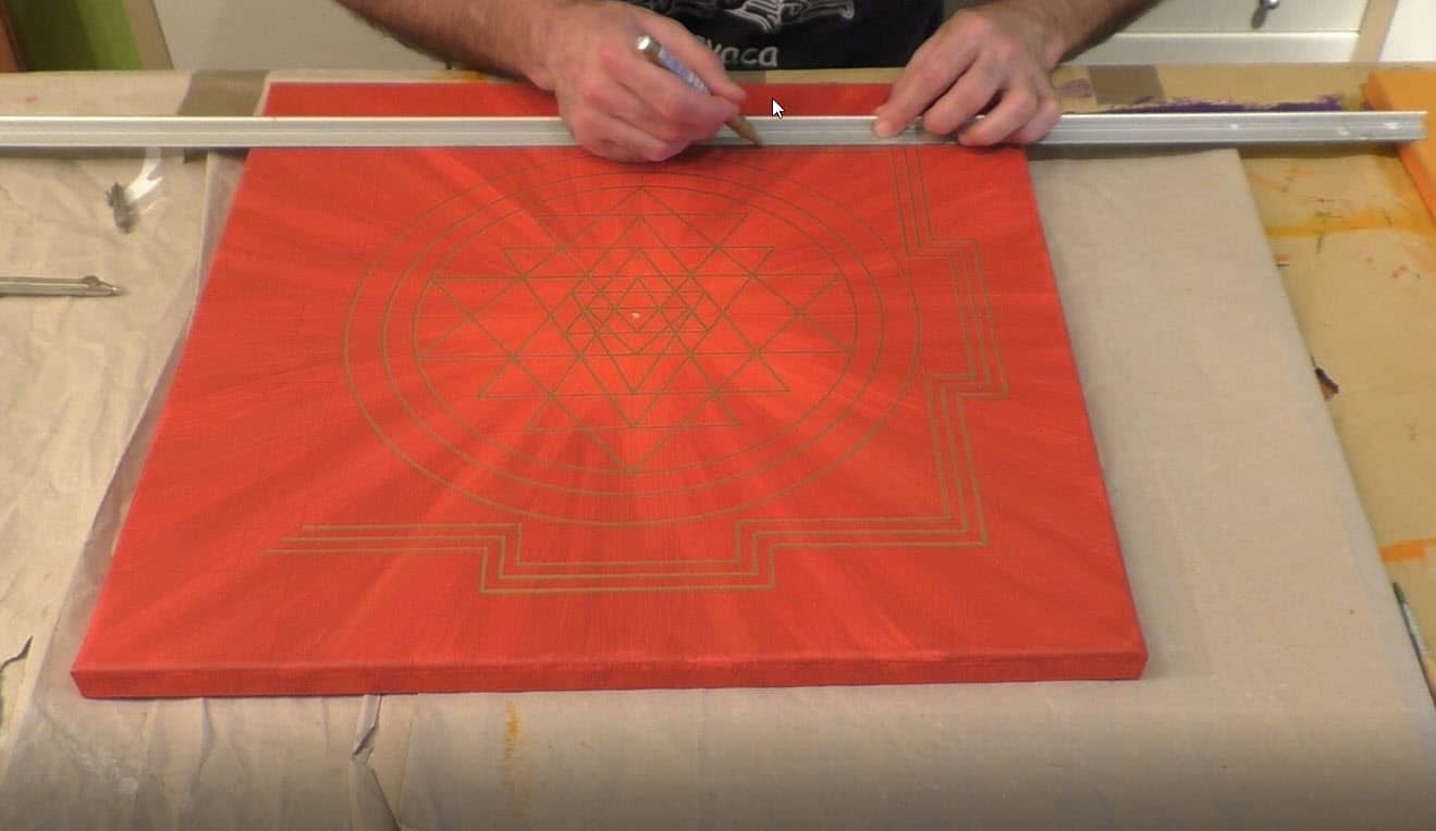 Sri Yantra malen_Schritt19