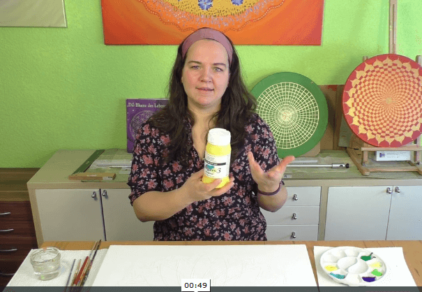 Mandala malen Acrylfarben