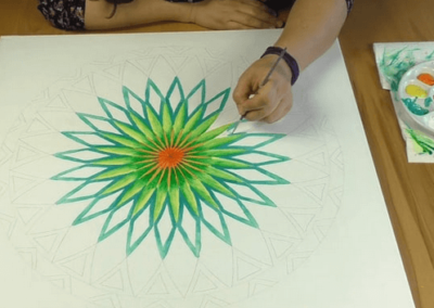 ausmalen Mandala lernen