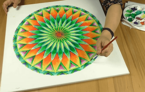 Online Mandala malen lernen