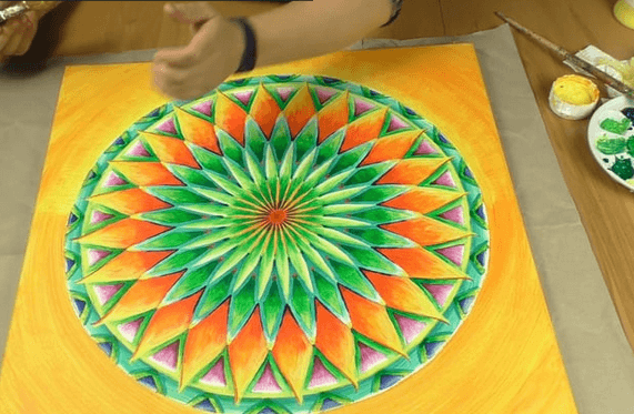 Mandala malen Online Malkurs