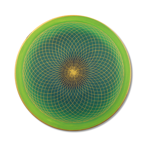 Leinwandbild Torus Gold Energiefeld des Herzens