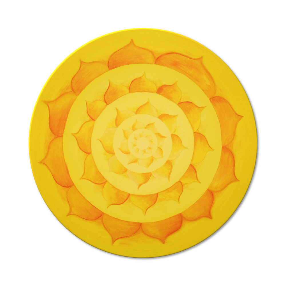 Wandbild Mandala Lotussonne ab Größe 50cm - Energiebild handgemalt