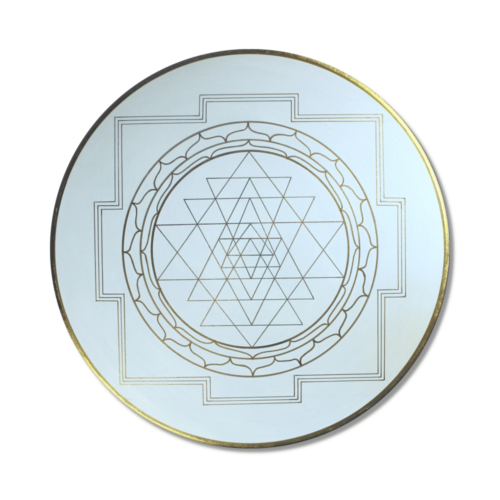 Wandbild Sri Yantra Gold Yantra für Erfolg