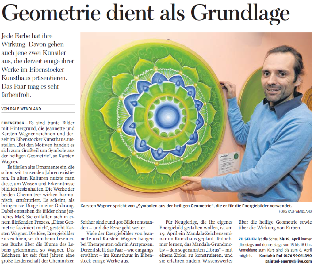 Freie Presse Artikel Harmonie im Ganzen