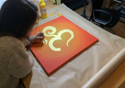 Wandbild OM vergolden