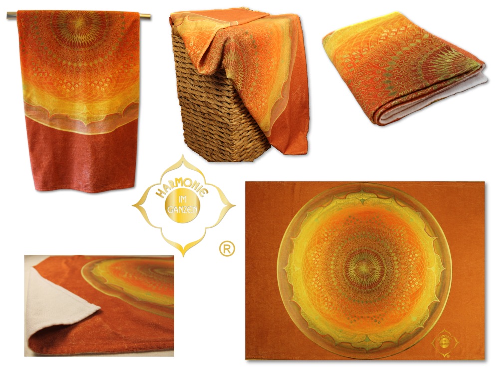 Badetuch Muladhara Energiebilder_Collage