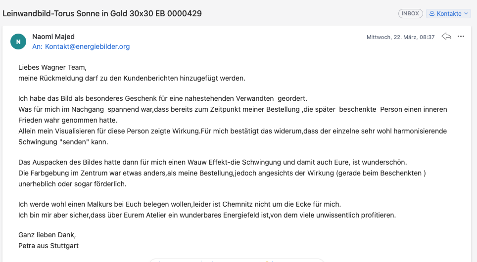 Energiebild bei einer Kundin oder einem Kunden