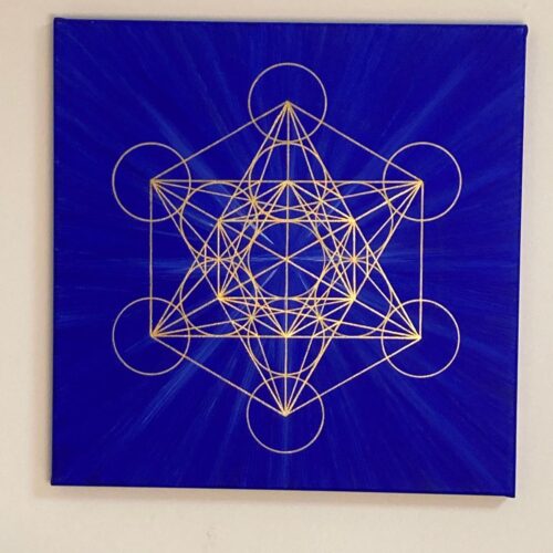 Original - Würfel des Metatron Wandbild, 50x50 cm - sofort verfügbar