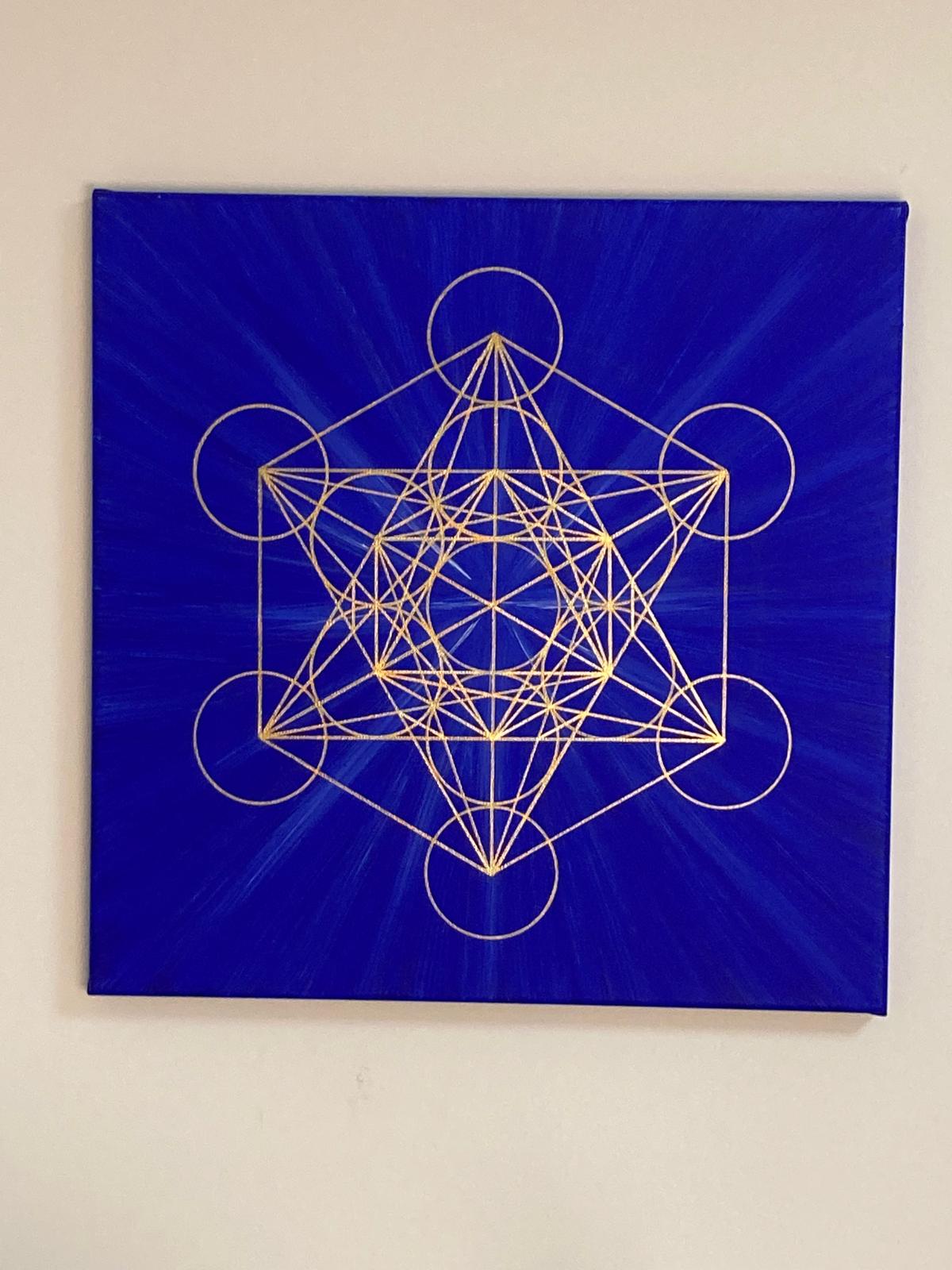 Original - Würfel des Metatron Wandbild, 50x50 cm - sofort verfügbar